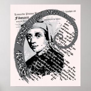 Fibonacci Spiral Poster