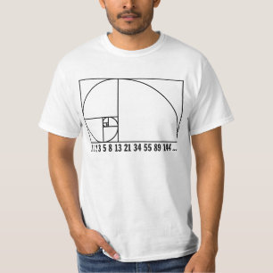 Fibonacci Spiral - Zahlenfolge 1 T-Shirt