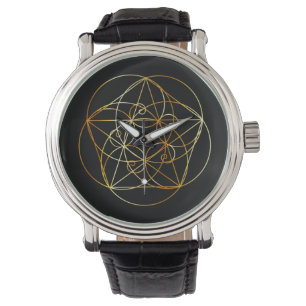 Fibonacci-Spirale die heilige Geometrie Armbanduhr