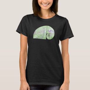 Fibonacci-Spirale-Elefant Goldener Schnitt gru T-Shirt