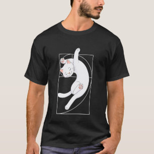 Fibonacci-Spirale-Katze T-Shirt