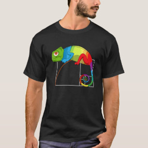 Fibonacci Tag Golden Ratio Math Chameleon Math T-Shirt