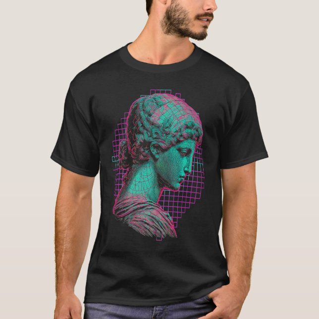 Fibonacci Vaporwave-Ästhetik T-Shirt (Vorderseite)