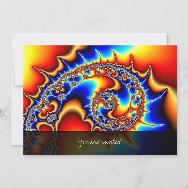 Fibonaccispikeral Einladung (Vorderseite)