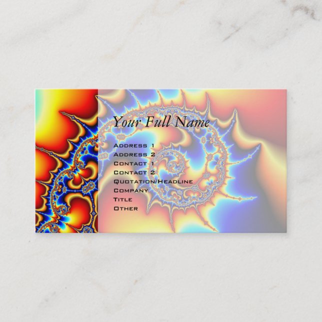 Fibonaccispikeral Visitenkarte (Vorderseite)