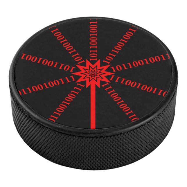 Fibre Optic Data Burst Eishockey Puck (3/4)