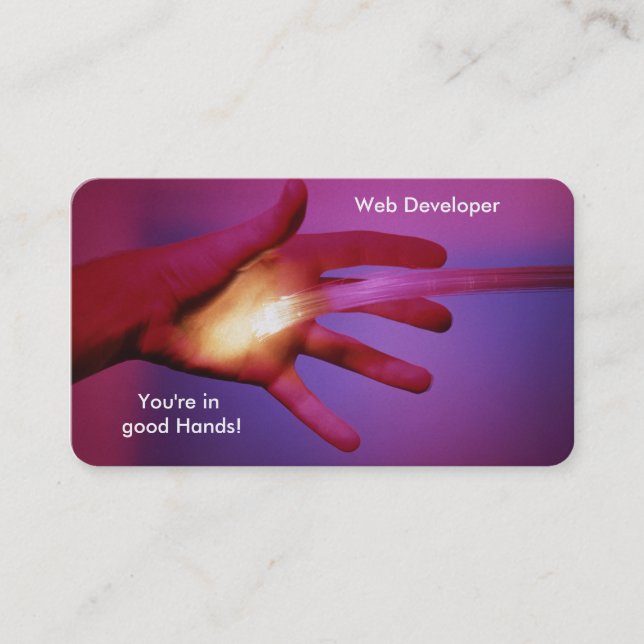 Fibre Optics-Image für Visitenkarten Visitenkarte (Vorderseite)