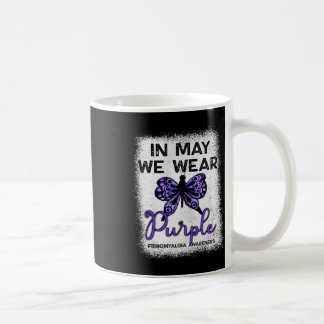 Fibro Bewusstseinssprache im Mai tragen wir Lila H Kaffeetasse