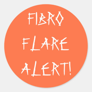FIBRO FLARE ALERT! -Sticker Runder Aufkleber