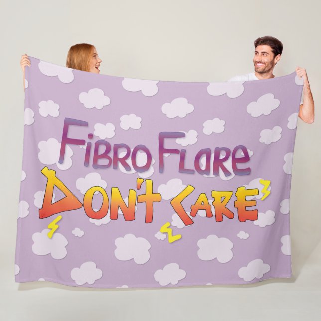Fibro Flare kümmert sich nicht Fleecedecke (Beispiel)