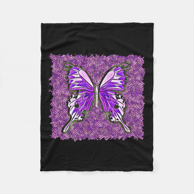 Fibro Lupus Glaskugeln Kunst-Spoonie Fleecedecke (Vorderseite)