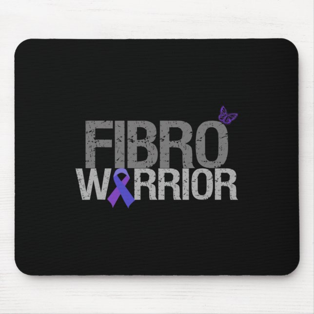 Fibro Warrior - Fibromyalgie Bewusstsein Mousepad (Vorne)