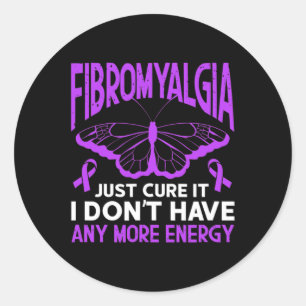 Fibro Warrior Fibromyalgie heilt es einfach Runder Aufkleber