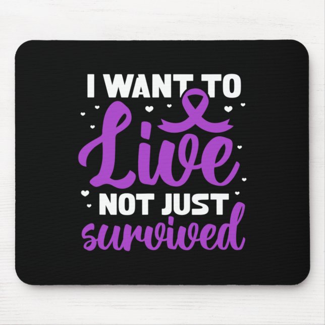 Fibro Warrior Wollte ich zu leben nicht nur überle Mousepad (Vorne)