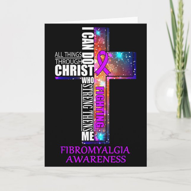Fibromyalgia Awareness Shirt - Christmas Gift Shir Karte (Vorderseite)