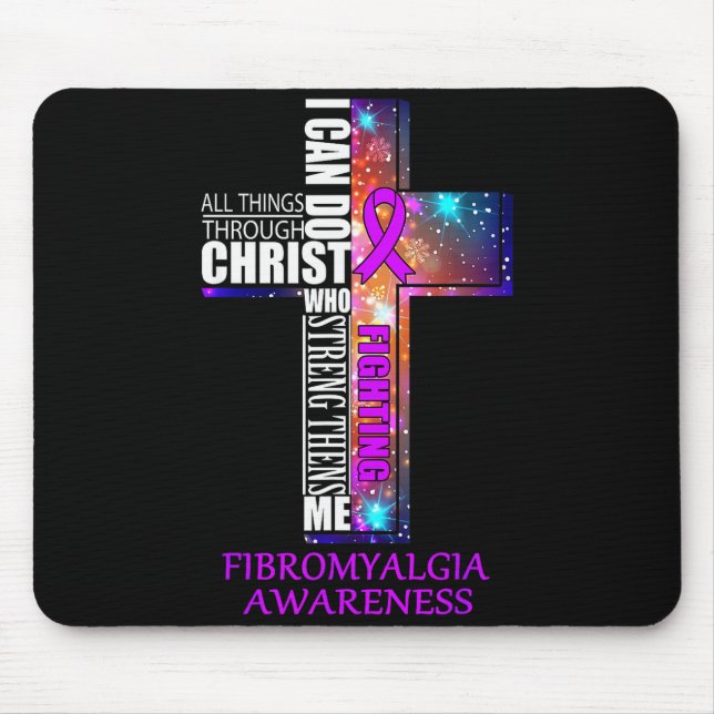 Fibromyalgia Awareness Shirt - Christmas Gift Shir Mousepad (Vorne)