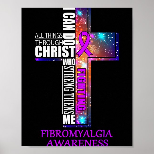 Fibromyalgia Awareness Shirt - Christmas Gift Shir Poster (Vorne)