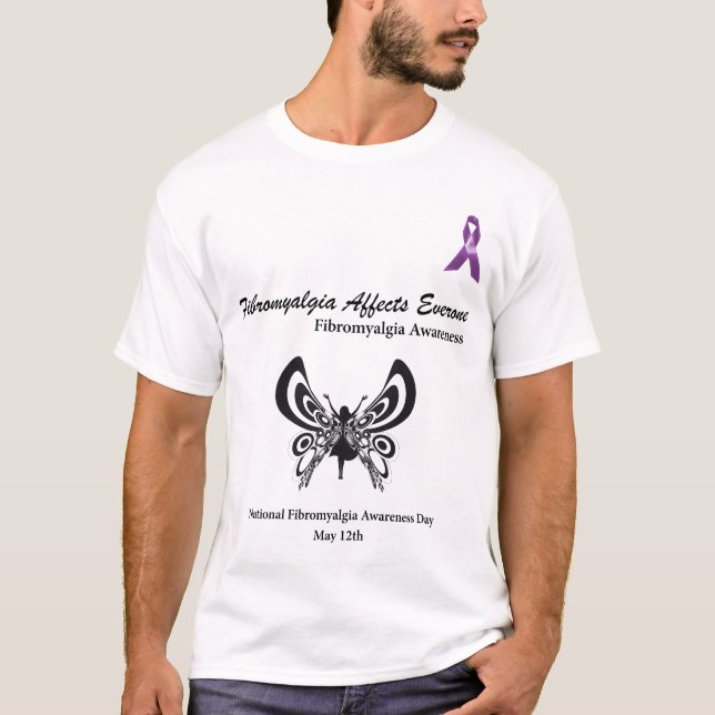 Fibromyalgia-Bewusstsein T-Shirt (Vorderseite)