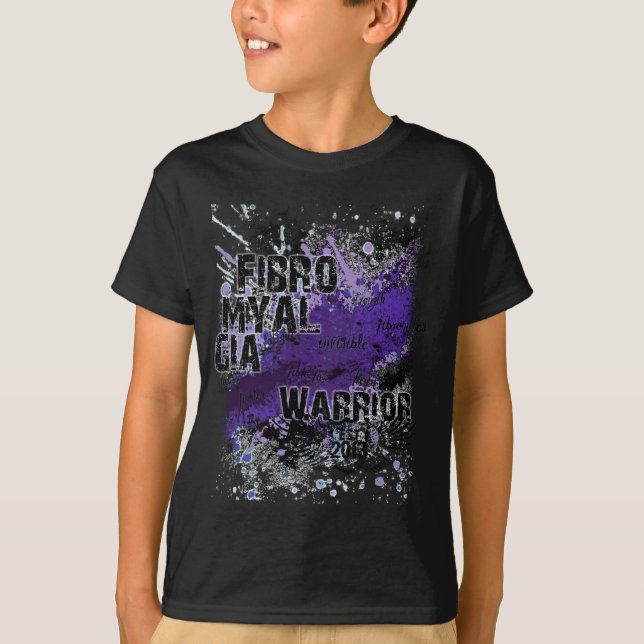 Fibromyalgia-Bewusstsein T-Shirt (Vorderseite)