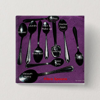 Fibromyalgia-Bewusstseins-Löffel Button