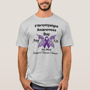 Fibromyalgia-Bewusstseins-TagesShirt - mit T-Shirt