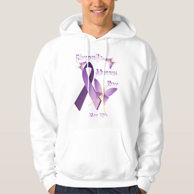 Fibromyalgia-Bewusstseins-TagesShirts Hoodie (Vorderseite)