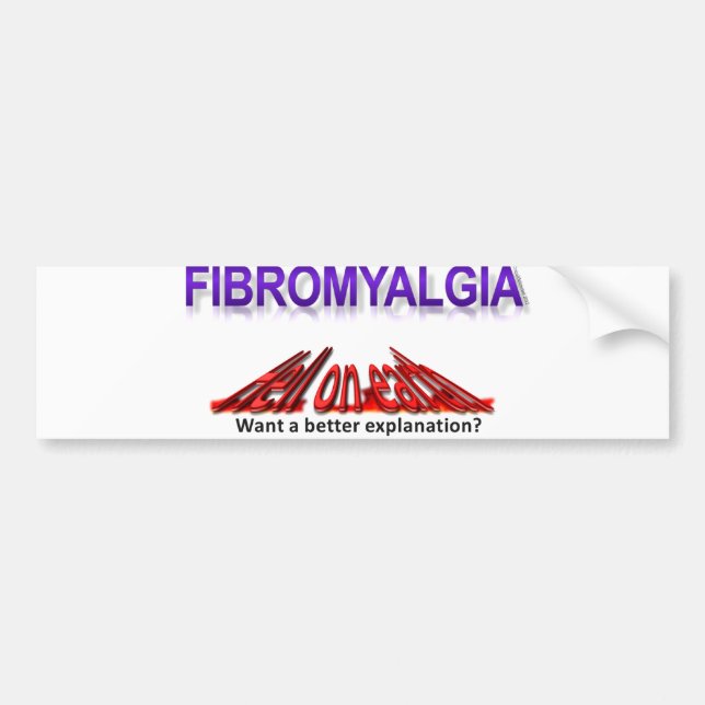 Fibromyalgia-Hölle auf Erdenen-Abnutzung Autoaufkleber (Vorne)