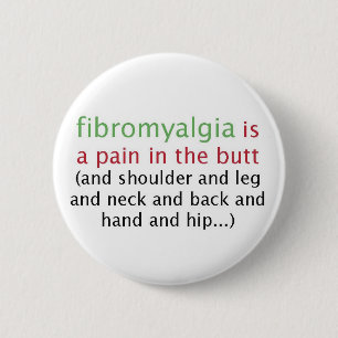 Fibromyalgia ist ein Schmerzknopf Button