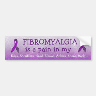 Fibromyalgia ist Schmerz im… Autoaufkleber