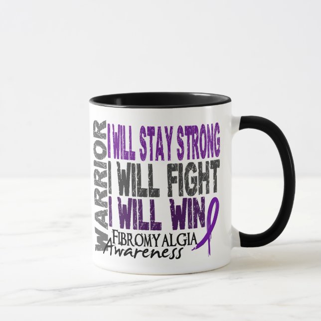 Fibromyalgia-Krieger Tasse (Rechts)