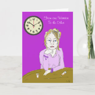 Fibromyalgia-Kriegers-Frauen-Stützkarte Karte