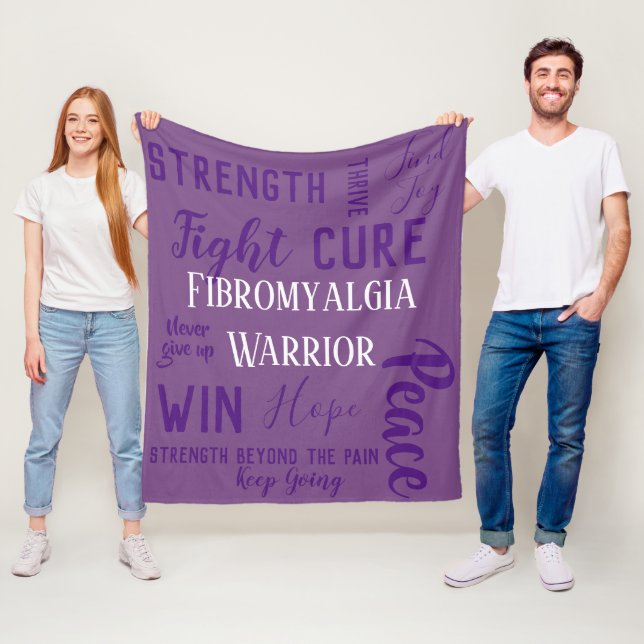 Fibromyalgia-Kriegersdecke Fleecedecke (Beispiel)
