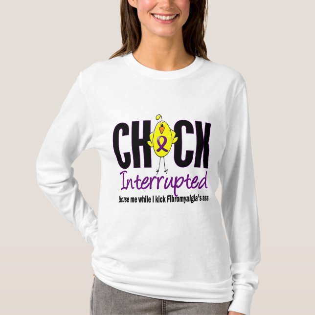 Fibromyalgia-Küken unterbrochen T-Shirt (Vorderseite)