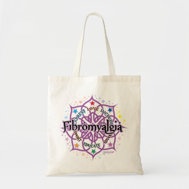 Fibromyalgia Lotus Tragetasche (Vorne)