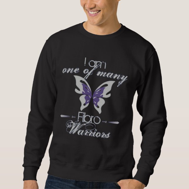 Fibromyalgia One Of Many Fibro Warriors Spoonie Bu Sweatshirt (Vorderseite)