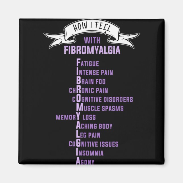 Fibromyalgia Sonie Amp Fibro Awareness This Is  Magnet (Vorne)