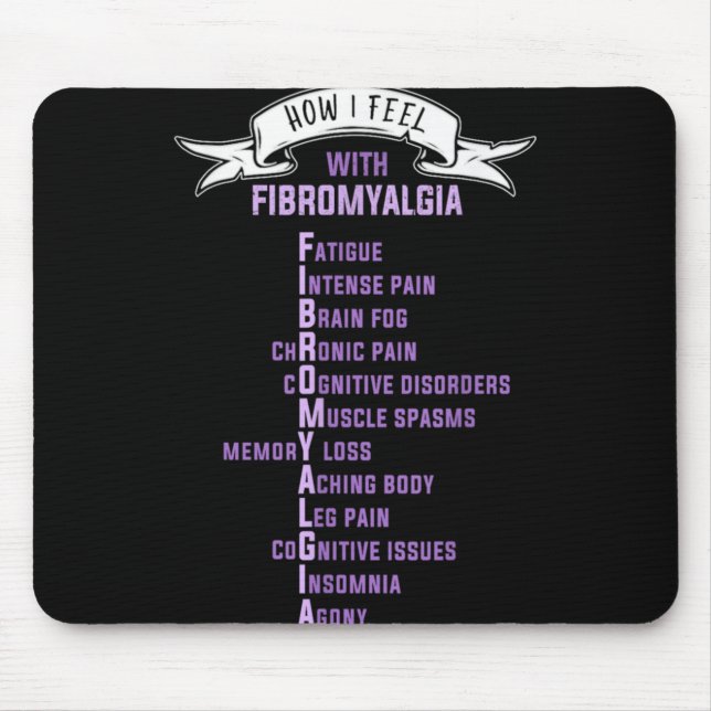 Fibromyalgia Sonie Amp Fibro Awareness This Is  Mousepad (Vorne)