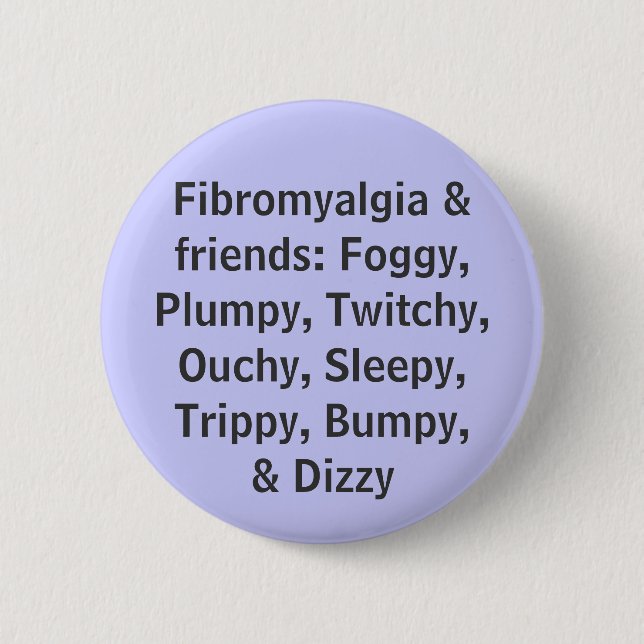 Fibromyalgia u. Freunde - Knopf Button (Vorderseite)