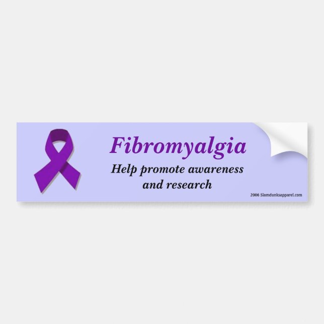 Fibromyalgiabewusstseins-Autoaufkleber Autoaufkleber (Vorne)