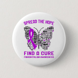 Fibromyalgie Aufklärung Monat Bonbongeschenke Button
