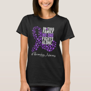 Fibromyalgie Aufklärungsmonat Lila Schleife T-Shirt