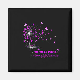 Fibromyalgie Awareness Faith Hope Liebe Dandelion Magnet