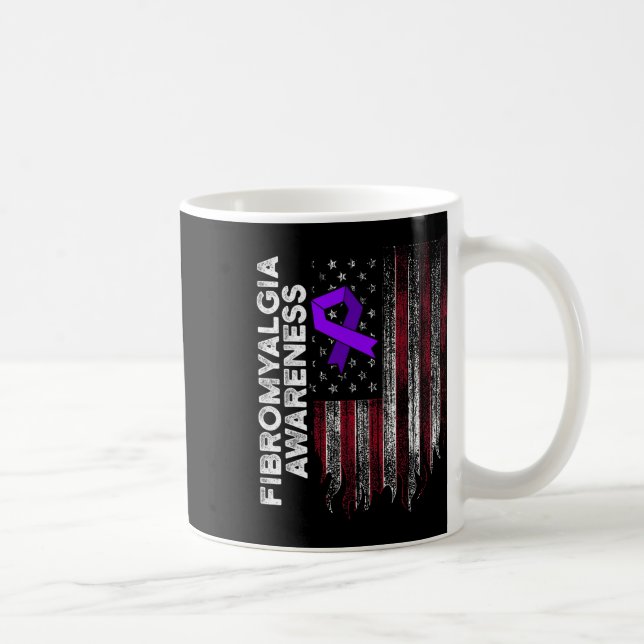 Fibromyalgie Awareness Survivor Proud Warrior 11 Kaffeetasse (Rechts)