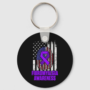 Fibromyalgie Awareness Survivor Proud Warrior 12 Schlüsselanhänger