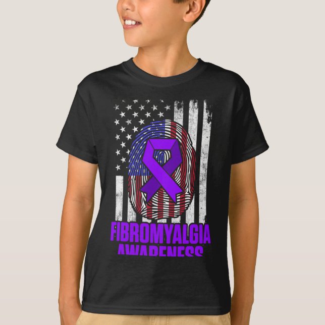 Fibromyalgie Awareness Survivor Proud Warrior 12 T-Shirt (Vorderseite)