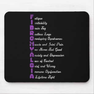 Fibromyalgie bedeutet chronische Schmerzen Fibro F Mousepad