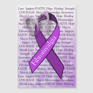 Fibromyalgie Bewusstsein Butterfly Ribbon Magnet