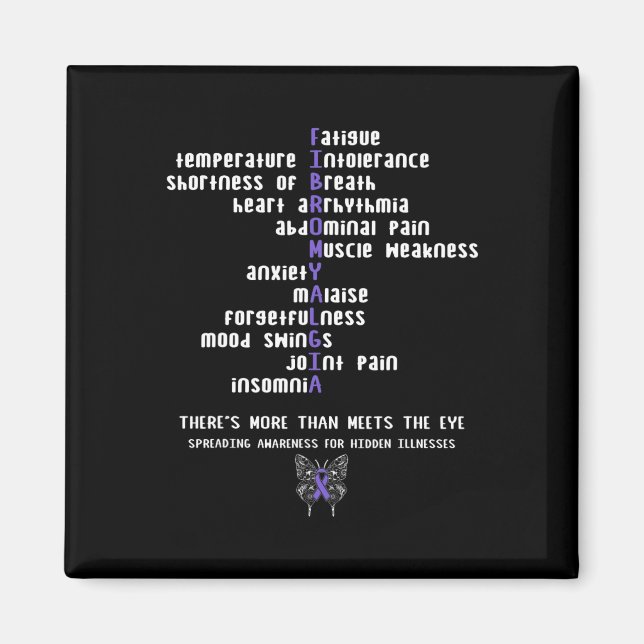 Fibromyalgie Bewusstsein Chronische Krankheit Gesc Magnet (Vorne)