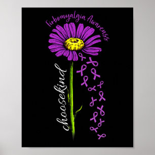 Fibromyalgie Bewusstsein Daisy Blume Untergang Ban Poster