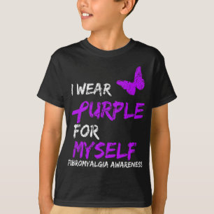 Fibromyalgie Bewusstsein, das ich selbst Lila trag T-Shirt